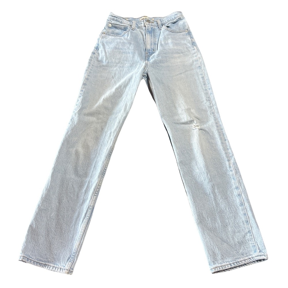 Levi's Women's 70s High-Rise Slim Fit Straight Leg Jeans Size 25 Distressed
